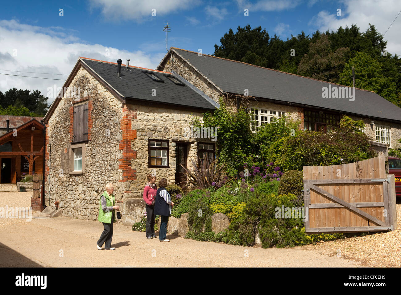 Großbritannien, England, Isle Of Wight, Newchurch, dem Knoblauch-Bauernhof Stockfoto