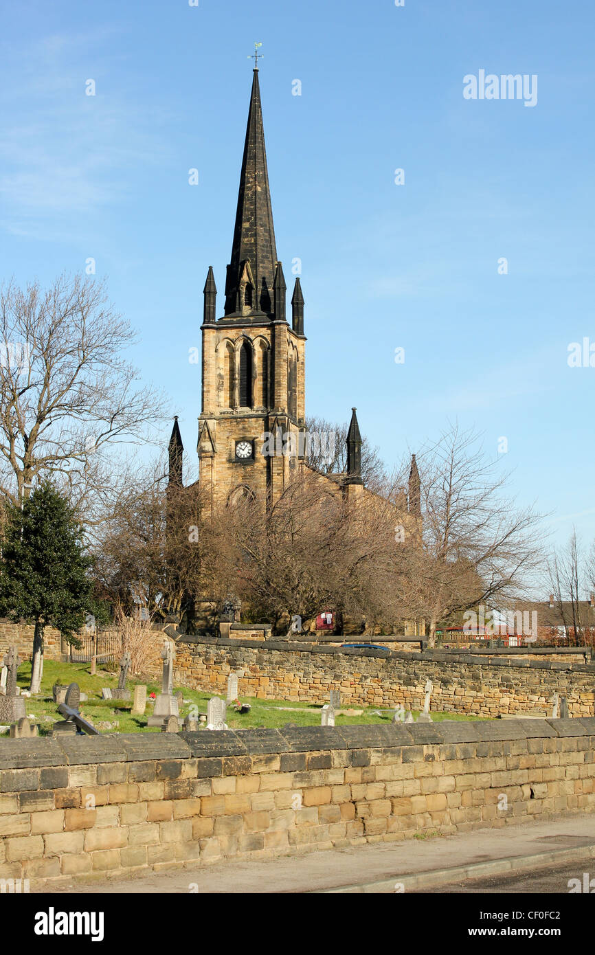 Pfarrkirche der Heiligen Dreifaltigkeit, Elsecar, Barnsley. South Yorkshire. Feb 2012 Stockfoto