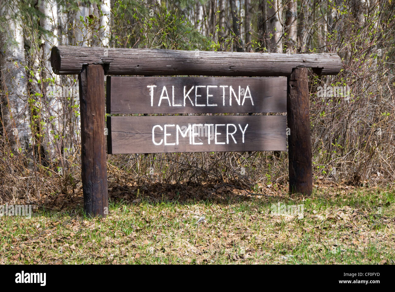 Talkeetna Friedhof Alaska Stockfoto