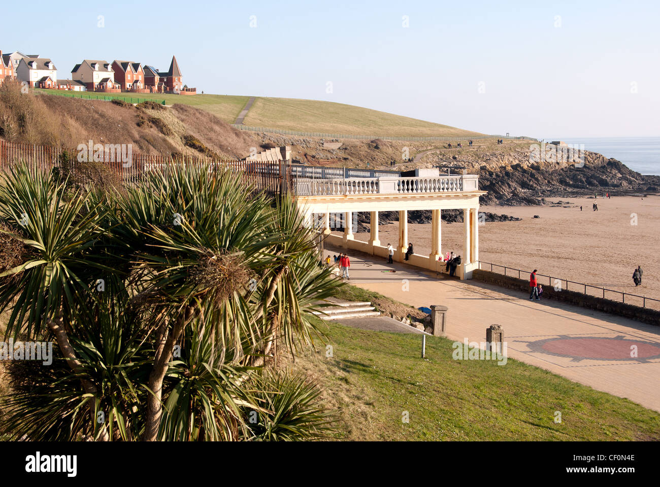 Promenade am Barry Island, South Wales, UK, Ort für die Dreharbeiten von Gavin und Stacey TV-Serien Stockfoto