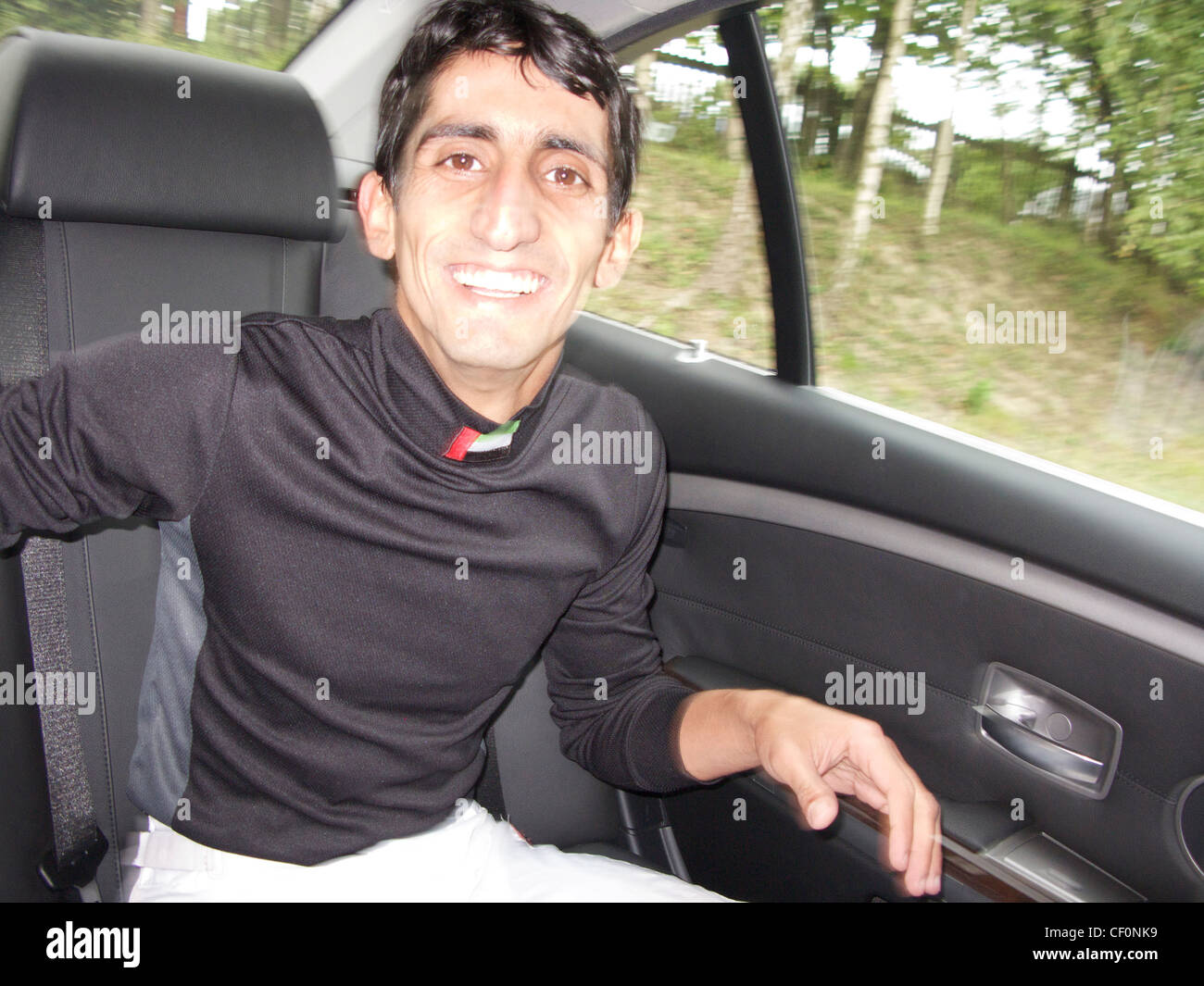 Ahmed Ajtebi, Jockey aus dubai Stockfoto