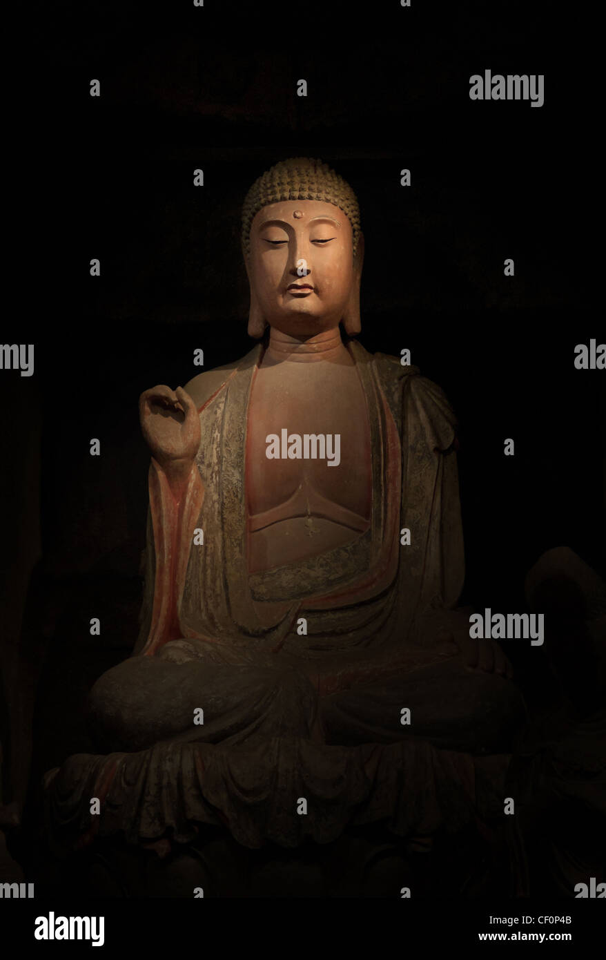 eine Buddha-Statue im Tempel in china Stockfoto