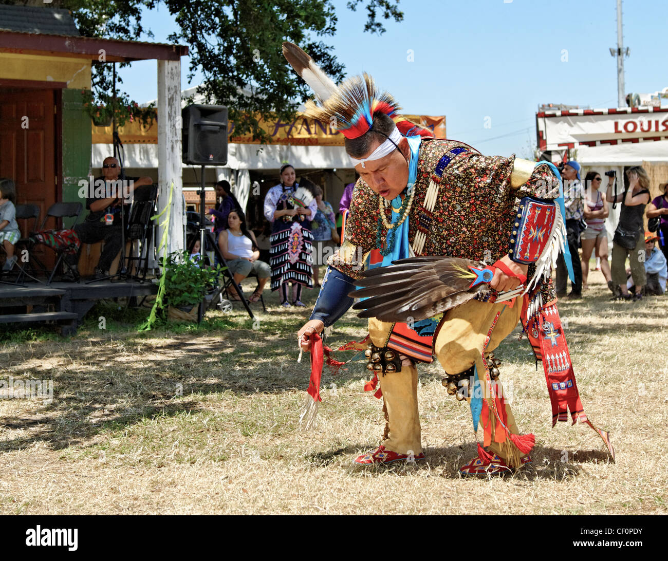 Indianer auf der Jazz Fest 2011. Stockfoto