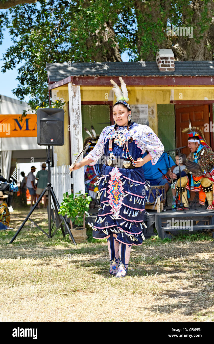 Indianer auf der Jazz Fest 2011. Stockfoto