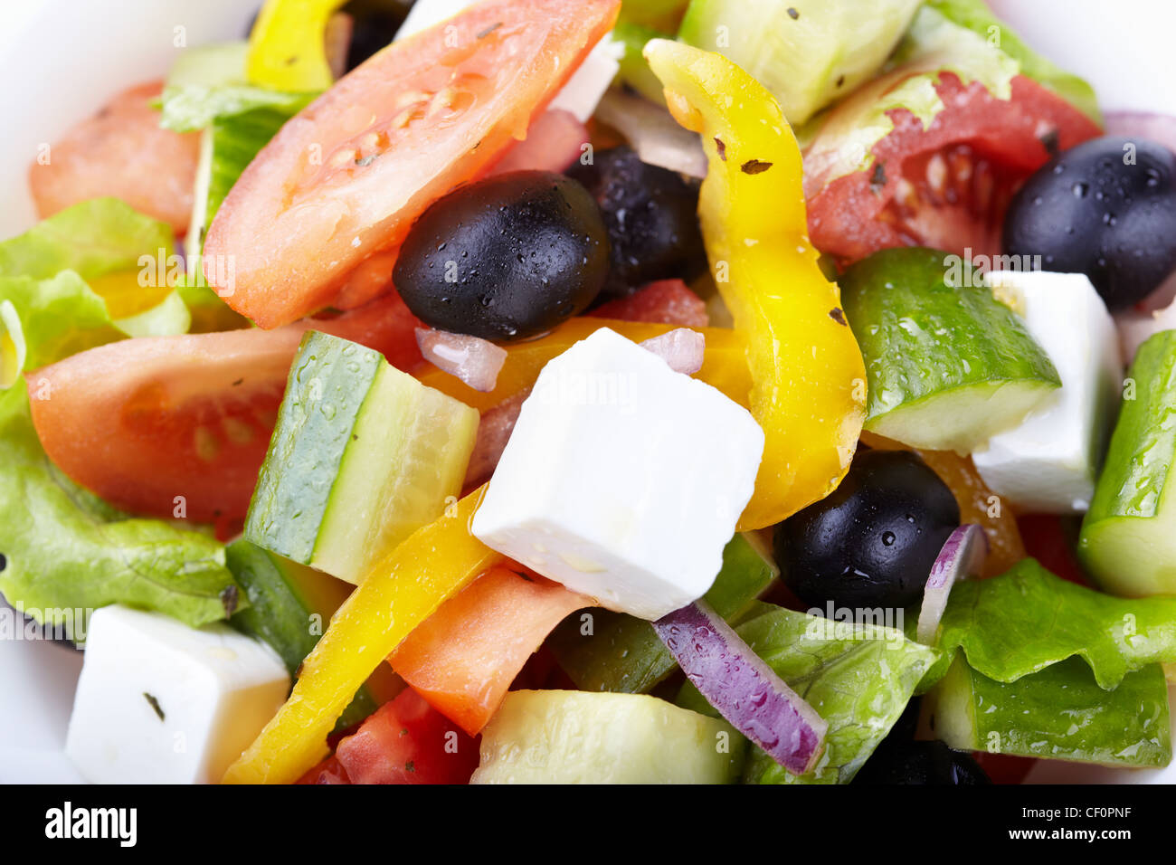 Griechischer Salat Stockfoto