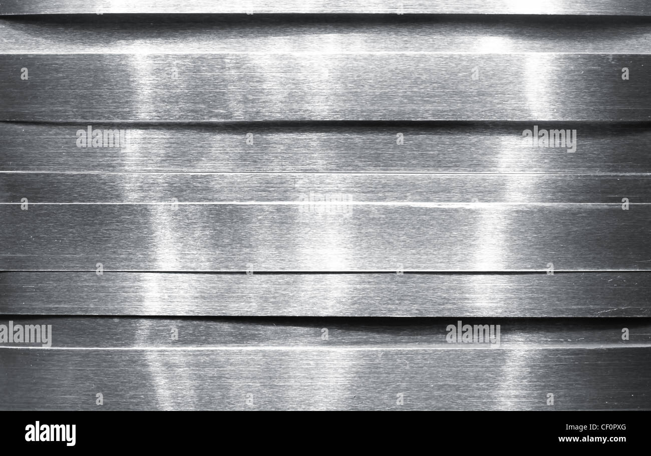Glänzendes Metall-Streifen Stockfoto