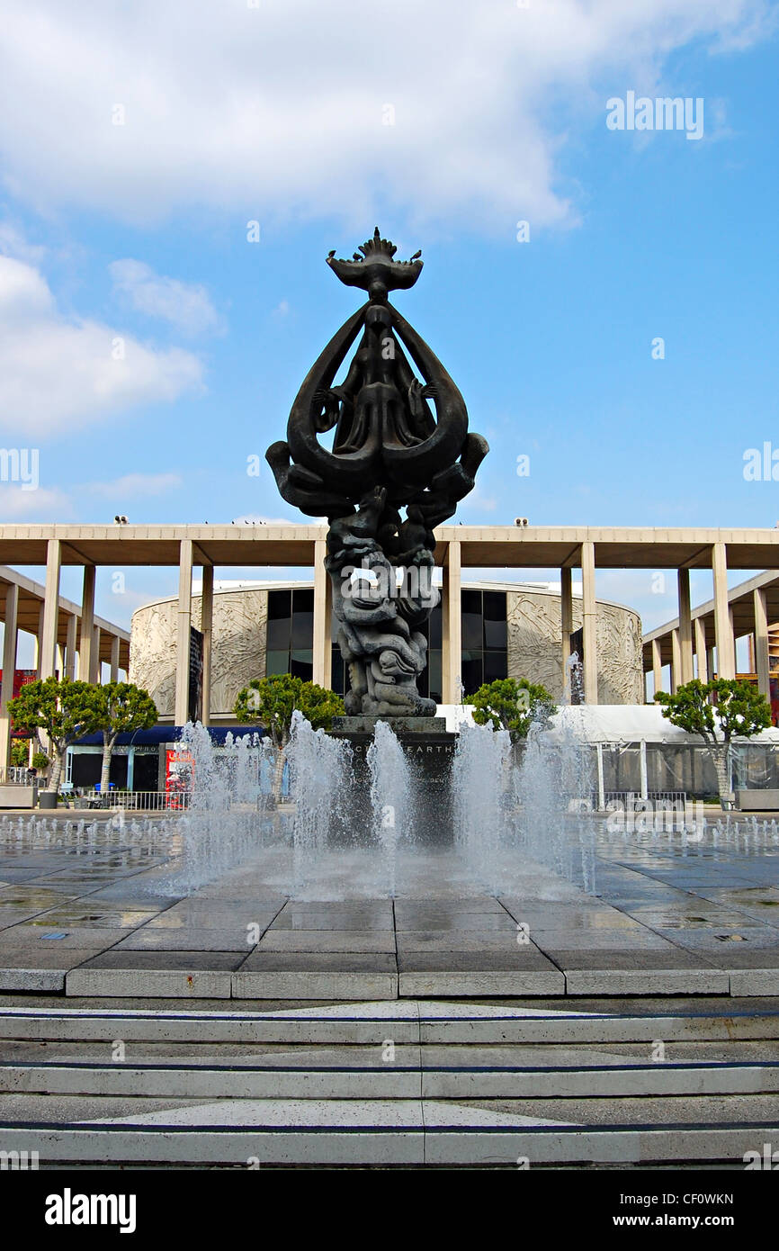 Music Center Brunnen, Los Angeles, Kalifornien Stockfoto
