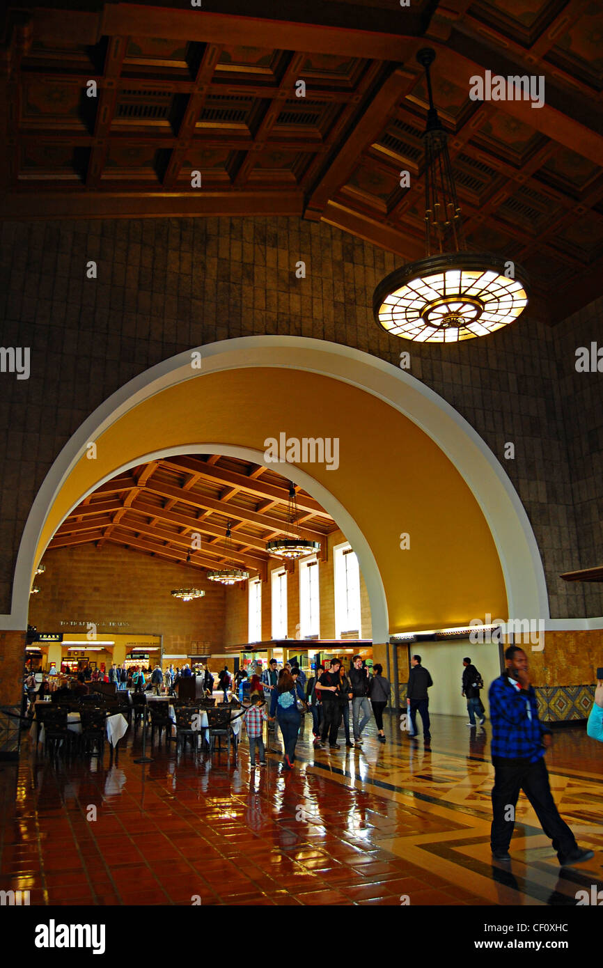 Union Station Interior, Los Angeles, Kalifornien Stockfoto
