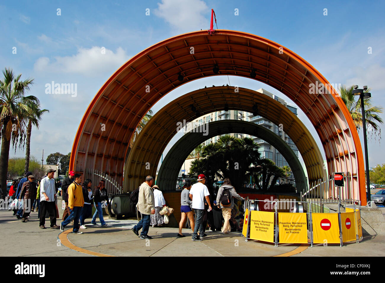 U-Bahnstation North Hollywood Stockfoto