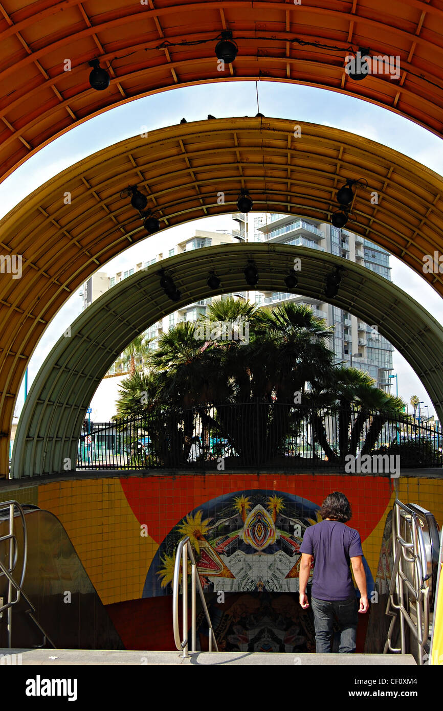 U-Bahnstation North Hollywood Stockfoto