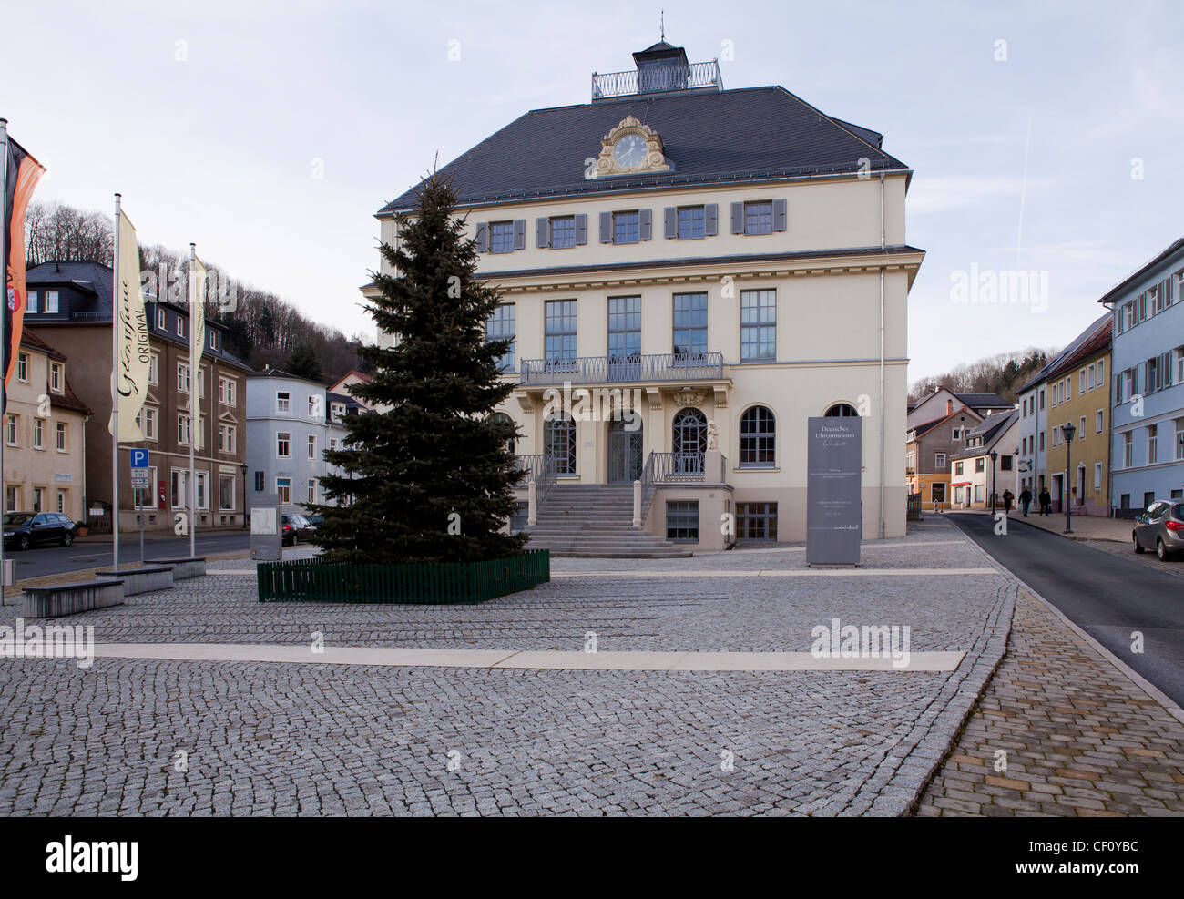 Das deutsche Uhrenmuseum Glashütte. Deutsche Uhrenmuseum Stockfoto