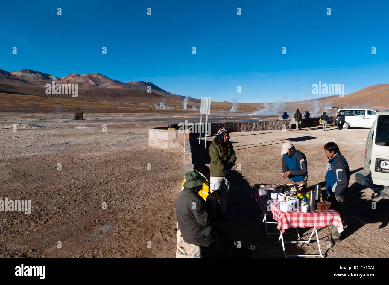 El Tatio Geysire, Atacama Wüste, Chile. Stockfoto