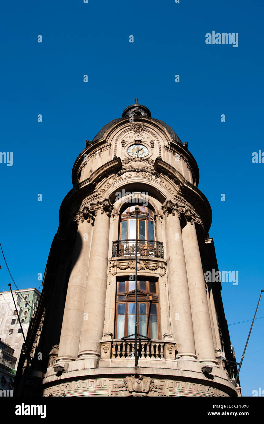 Börsengebäude, Santiago, Chile. Stockfoto