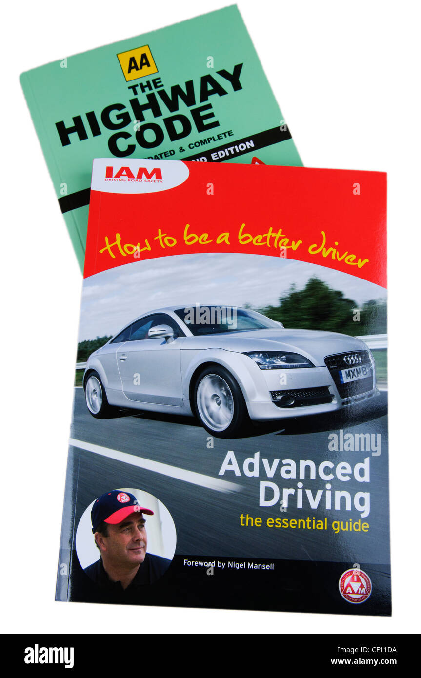 Straßenverkehrsordnung und dem Institute of Advanced Autofahrer Advanced Driving manual Stockfoto