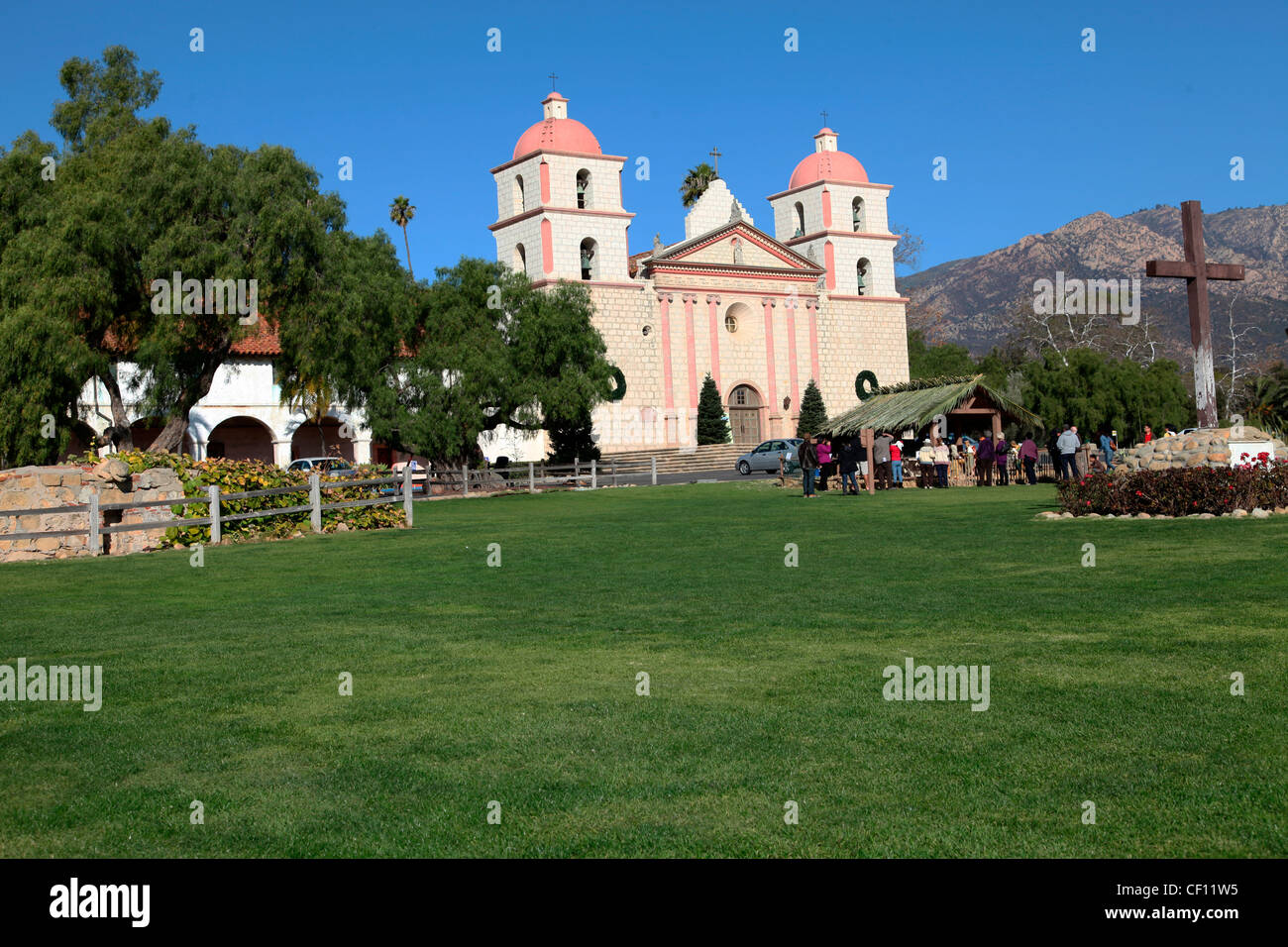 DIE MISSION SANTA BARBARA, KALIFORNIEN, USA Stockfoto