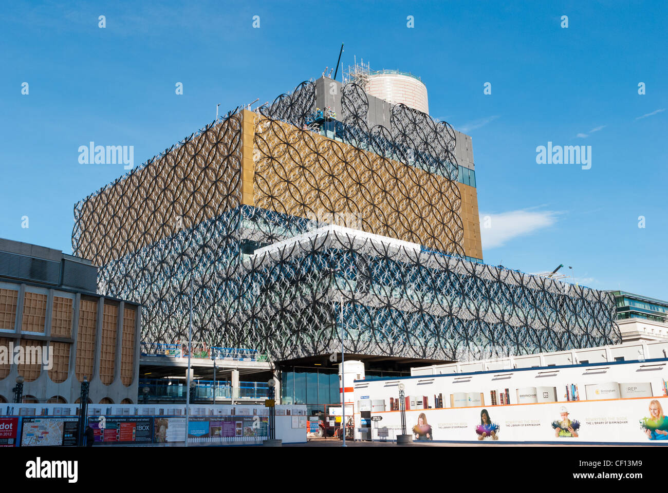 Die neue Bibliothek von Birmingham nimmt Gestalt an Stockfoto