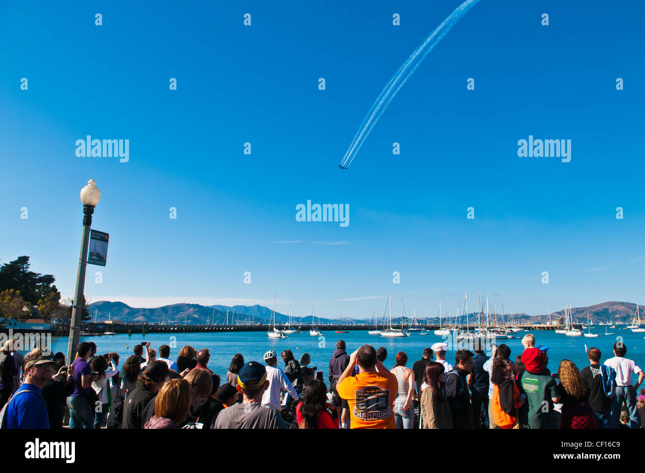 US Navy Blue Angel, Flotte Woche Air Show, San Francisco, Kalifornien, USA Stockfoto
