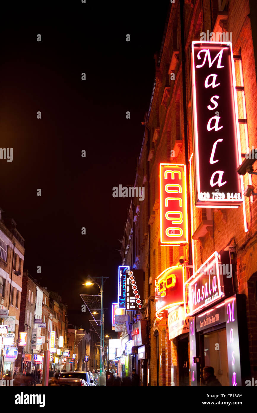 Brick Lane in London Stockfoto