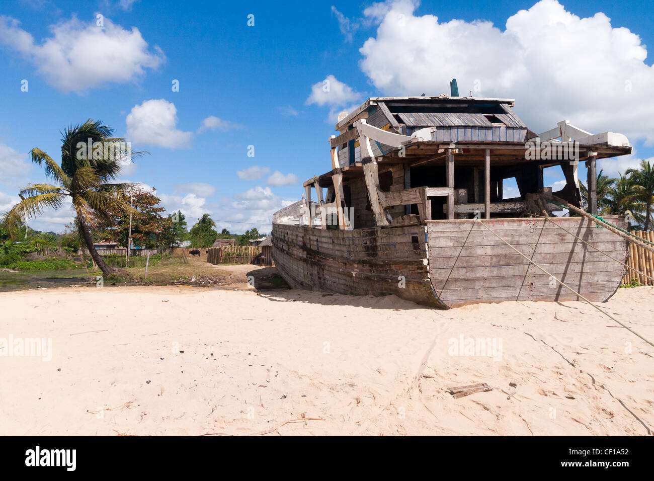 Die Werft von Antalaha, östlichen Madagaskars Stockfoto