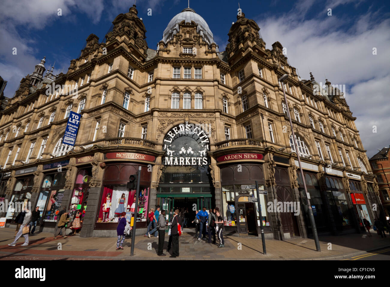 Leeds Kirkgate Market ist der größte überdachte Markt in Europa. Stockfoto