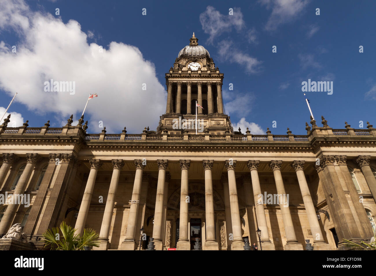 Leeds Town Hall, Headrow Leeds, West Yorkshire Stockfoto