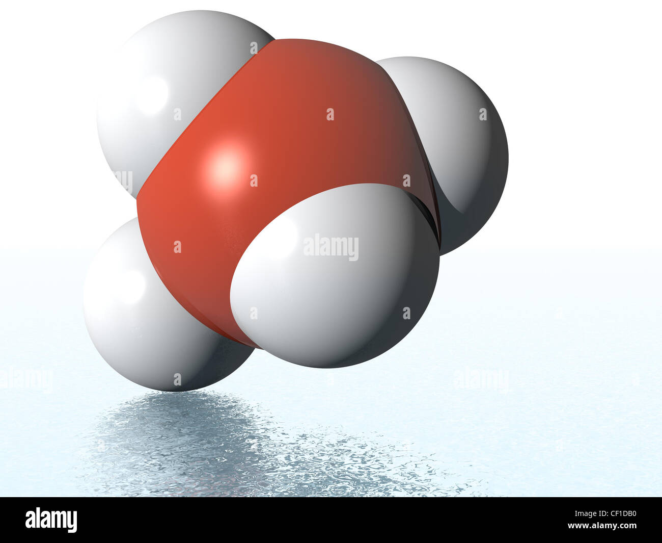 Computergenerierte abstraktes Bild ähnelt einem Molekül Stockfoto