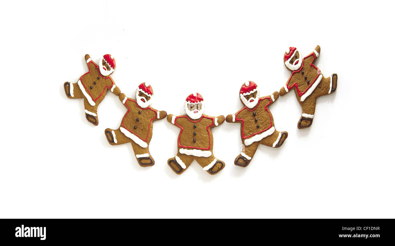 Santa-Lebkuchen Stockfoto