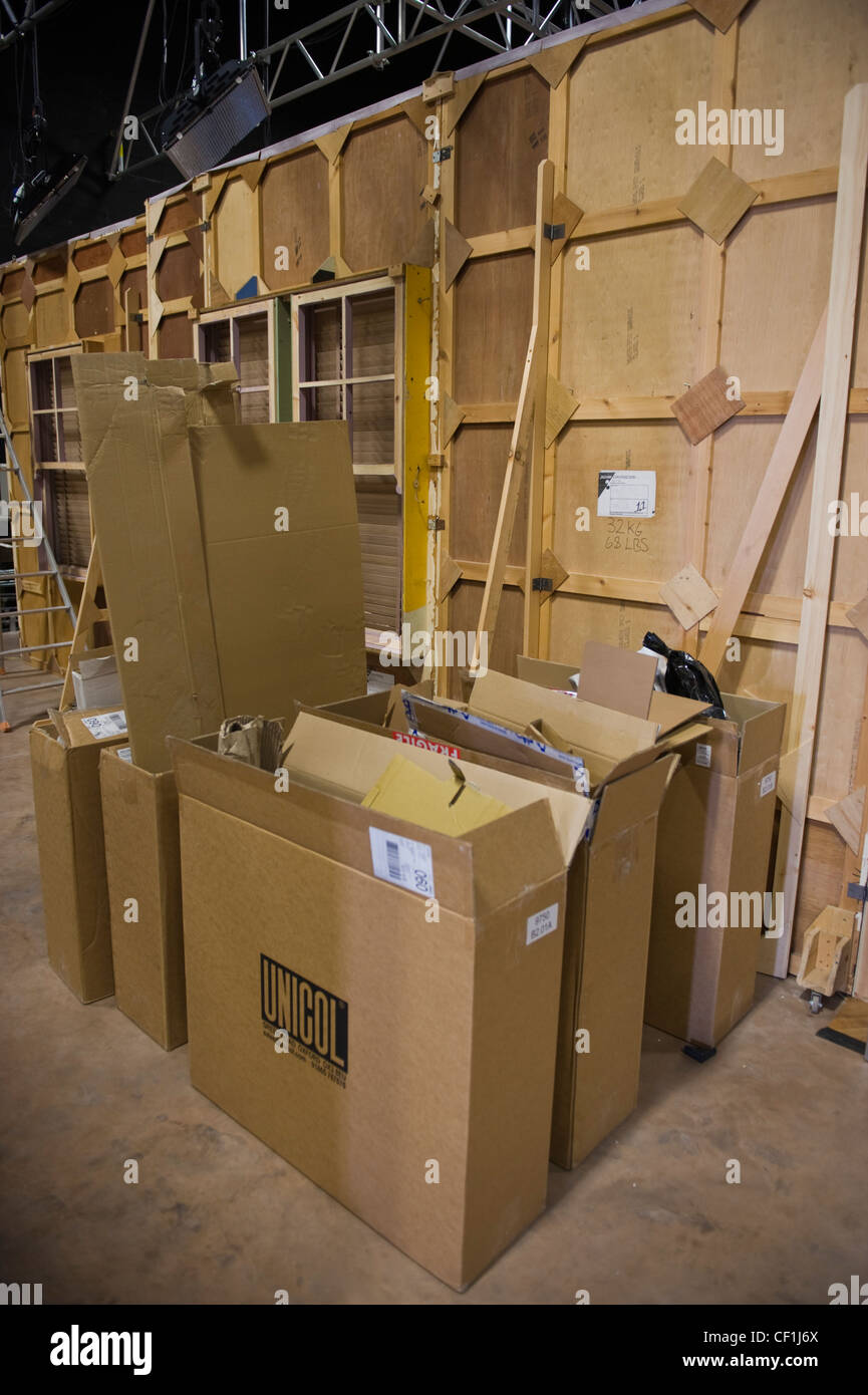 BBC Wales Pobol y Cwm walisischen Sprache TV-Drama Film set studio Stockfoto