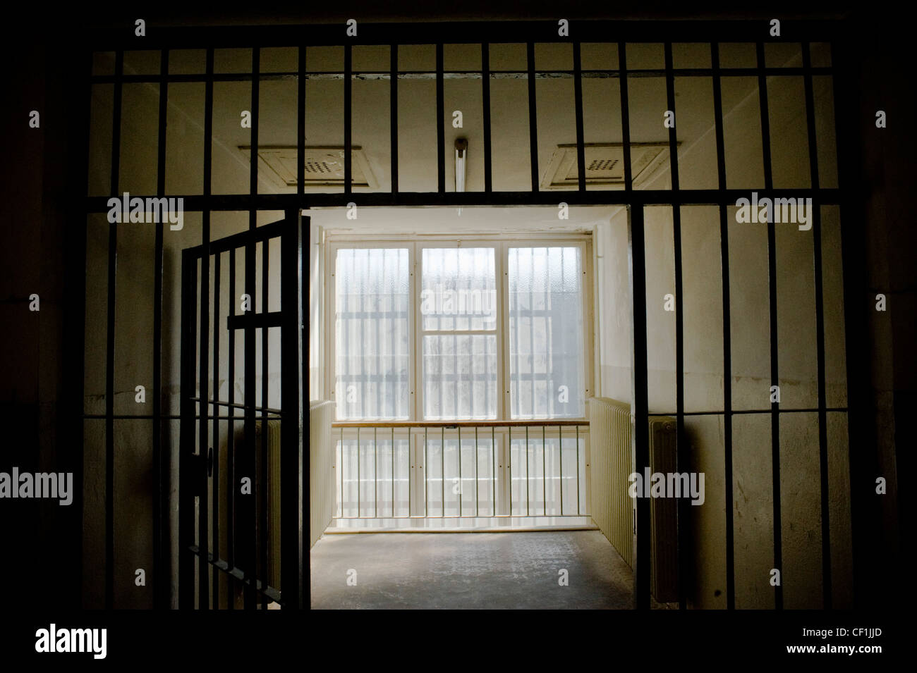 Das STASI-Gefängnis. Ehemalige sowjetische besondere Camp und Untersuchungshaft Gefängnis des Ministerium für staatliche Sicherheit DDR. Stockfoto