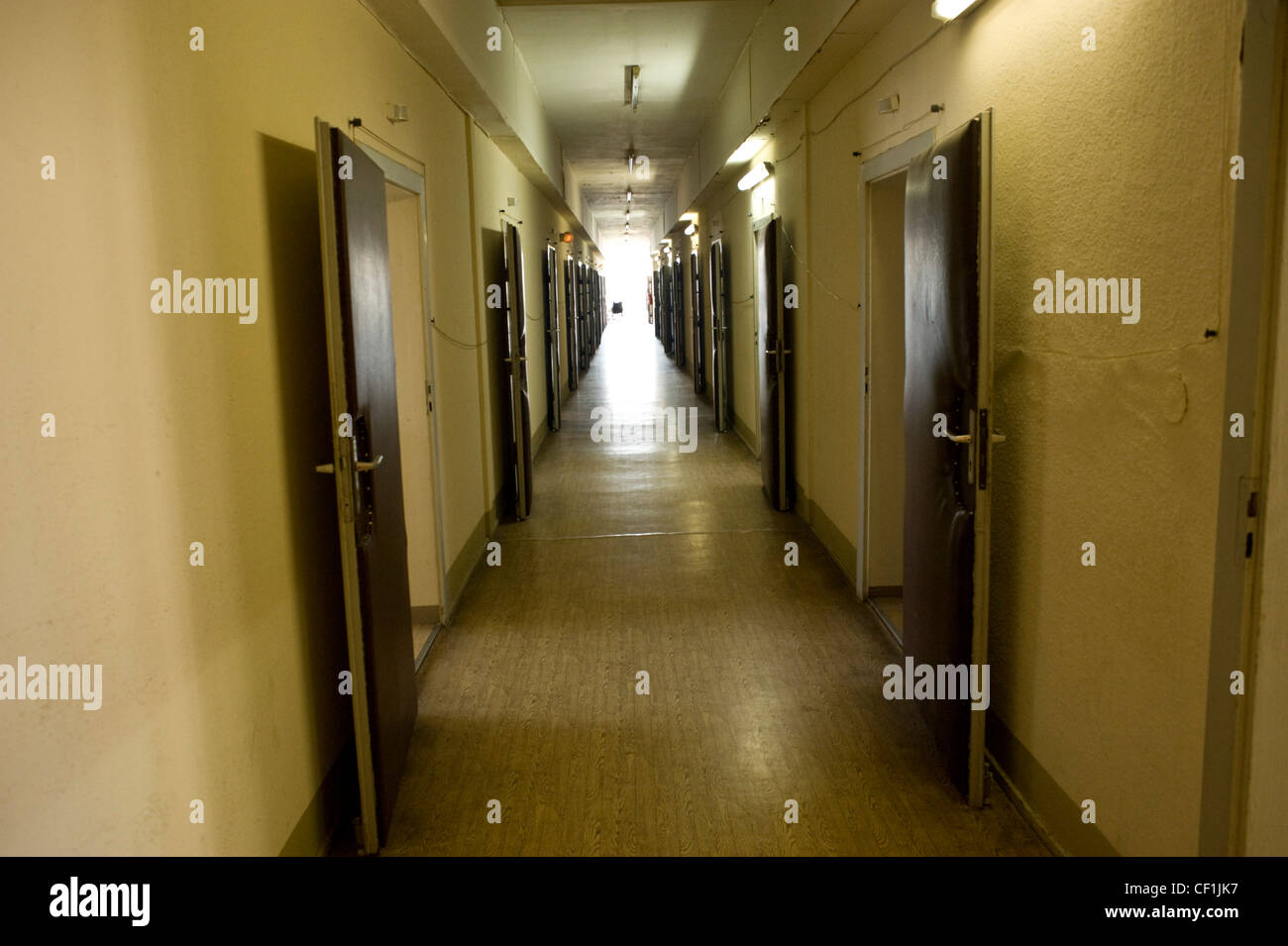 Das STASI-Gefängnis. Ehemalige sowjetische besondere Camp und Untersuchungshaft Gefängnis des Ministerium für staatliche Sicherheit DDR. Stockfoto