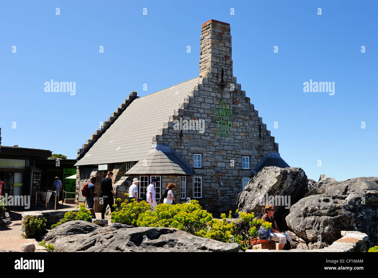 Shop an der Spitze am Tafelberg, Cape Town, Western Cape, Südafrika Stockfoto