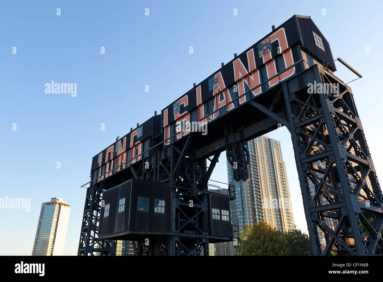 Long Island City Piers, East River, New York, Vereinigte Staaten von Amerika Stockfoto