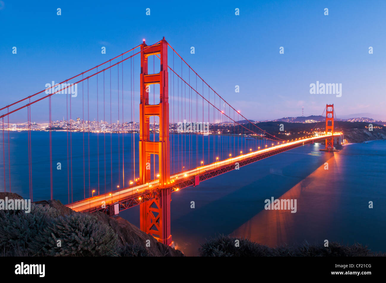 Die Golden Gate Bridge, San Francisco, Kalifornien, USA Stockfoto