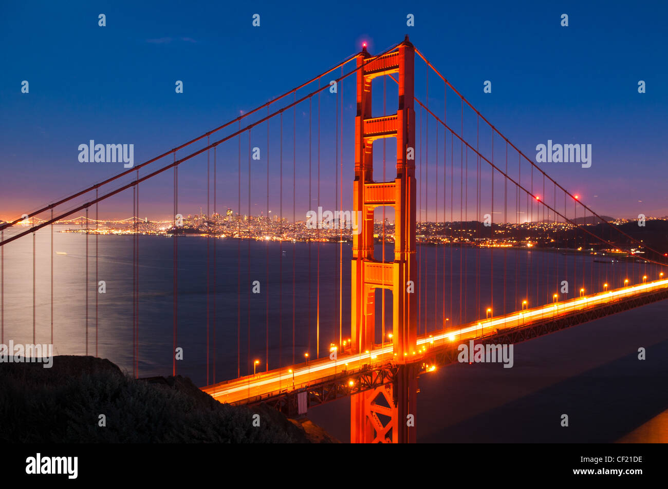 Die Golden Gate Bridge, San Francisco, Kalifornien, USA Stockfoto