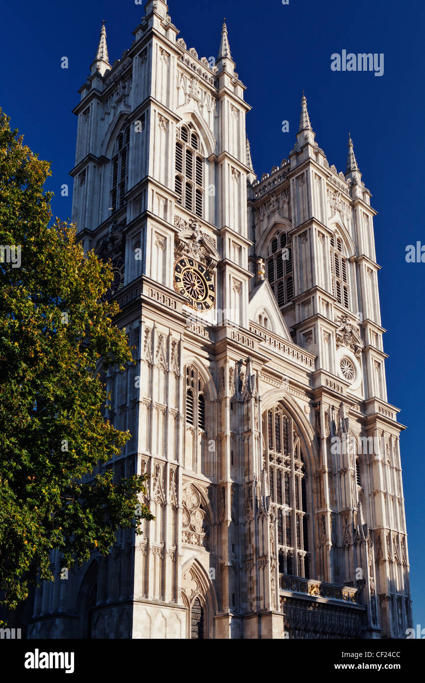 Westminster Abbey, der traditionelle Ort der Krönung und Bestattung Website für Monarchen der Commonwealth Realms. Es wurden Stockfoto