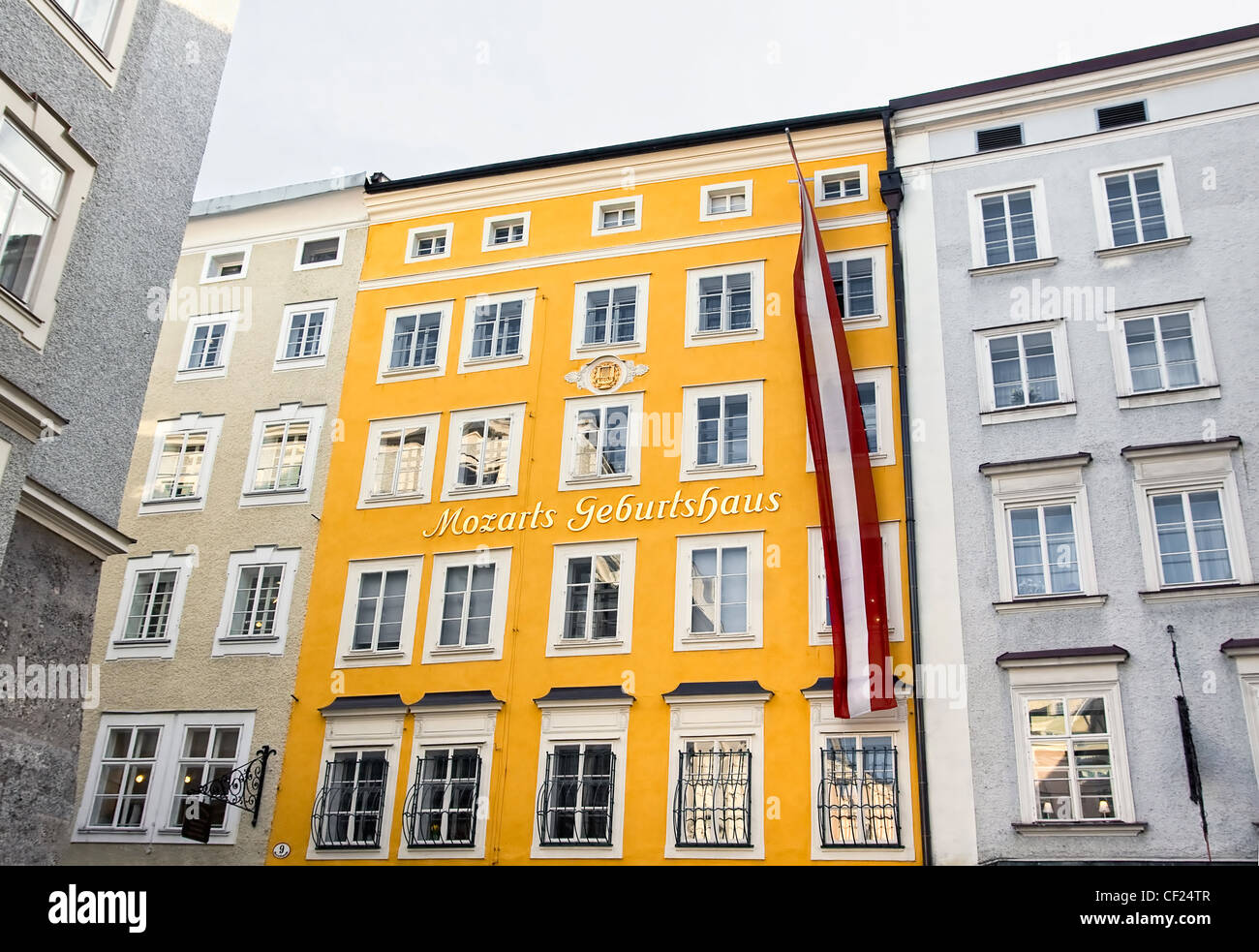 Geburtsort von Mozart Wolfgang Amadeus in Salzburg, Österreich Stockfoto