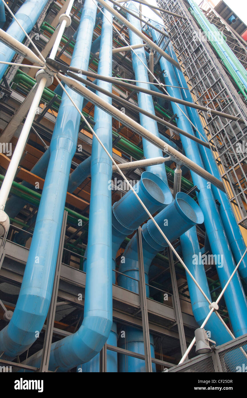 Das Centre Pompidou in Paris Frankreich Stockfoto