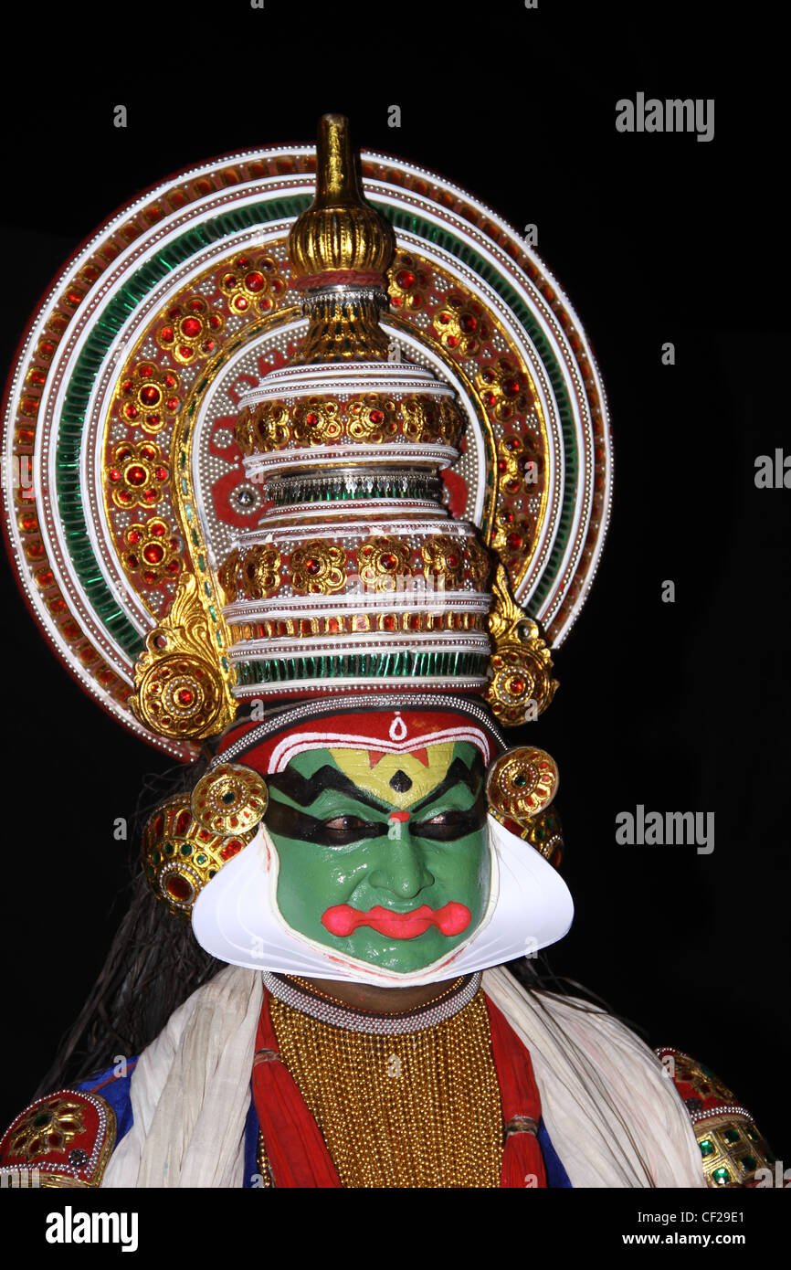 Kadhakali, ein klassischer Tanz-Drama von Kerala Stockfoto