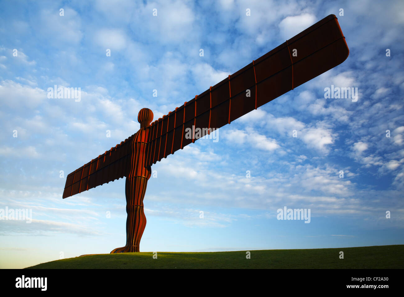 Der Engel der nördlichen Statue in der Nähe von den Städten Gateshead und Newcastle Upon Tyne. Stockfoto