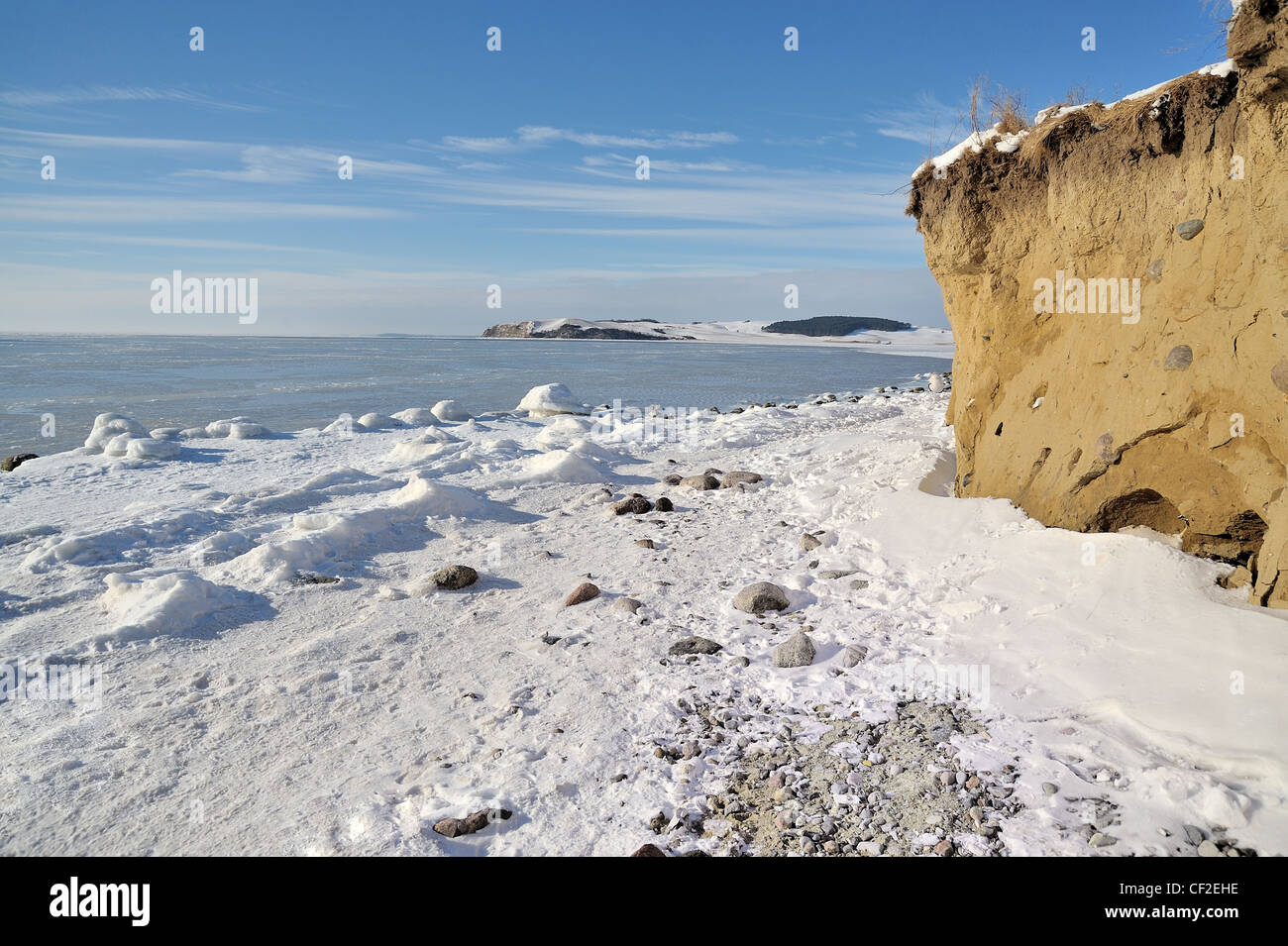 Küste von der Insel Rügen Stockfoto