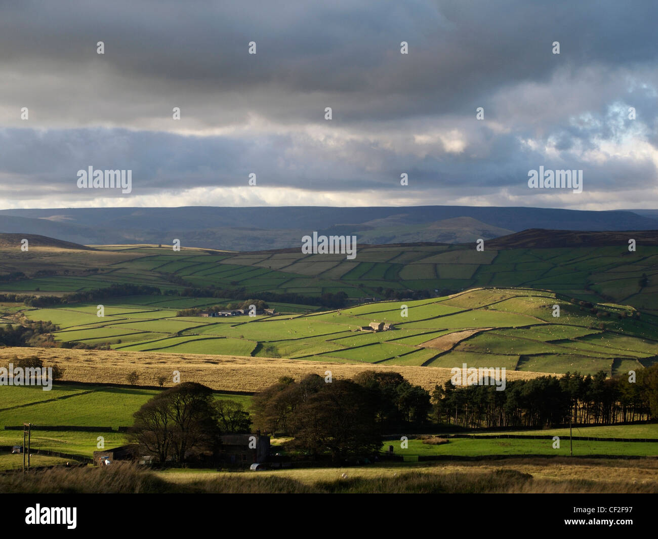 Ansicht von Sir William Hill, Peak District, England Stockfoto