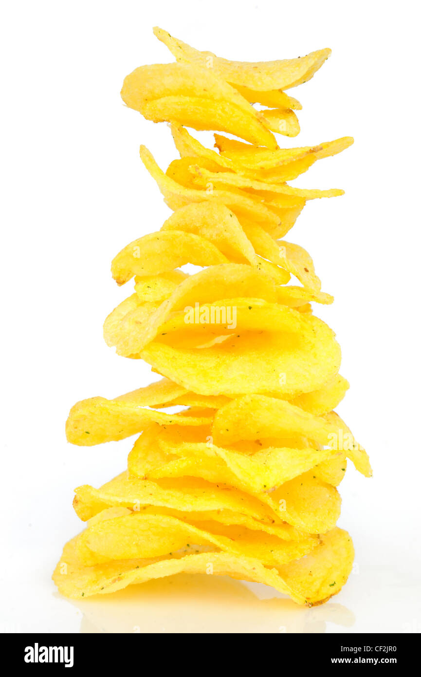 Kartoffel-chips Stockfoto
