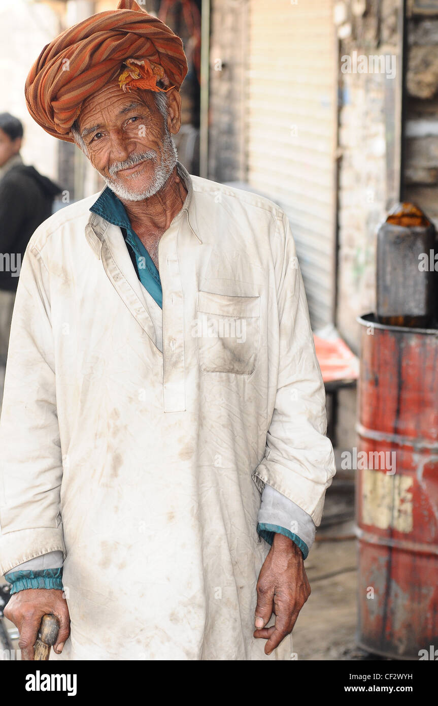 Pakistanische Bettler auf der Straße Stockfoto