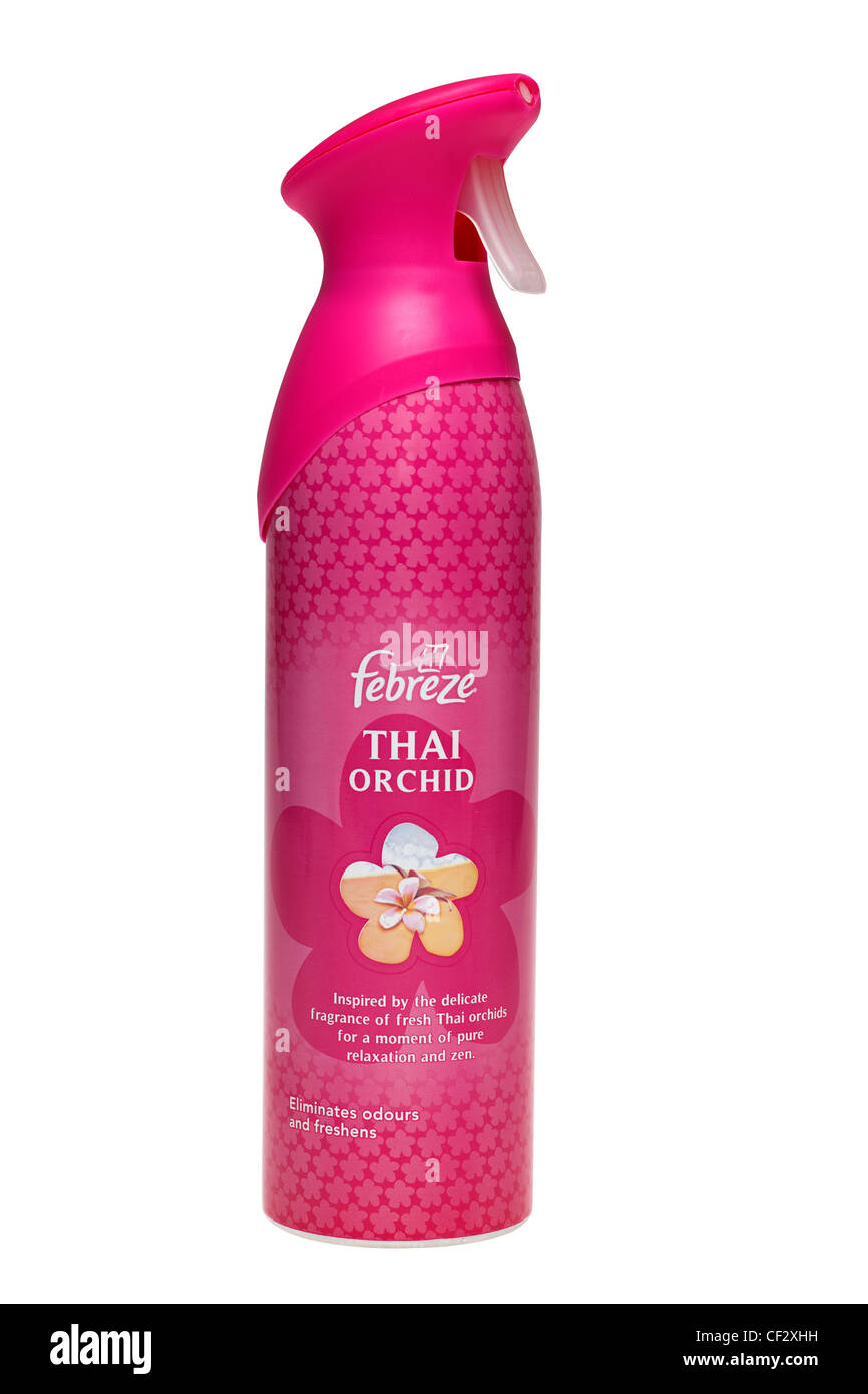 Febreze Thai Orchid Spray Duft Stockfoto