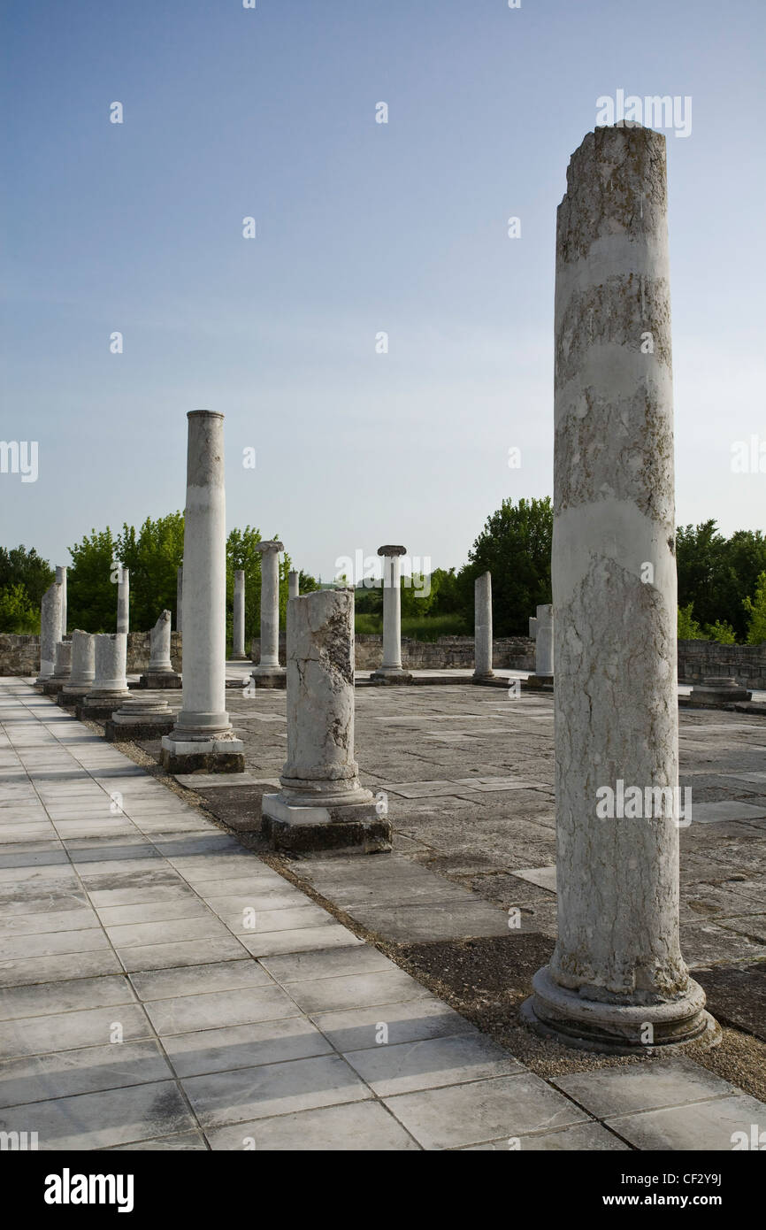 Archäologische reservieren Abritus, römische militärische Lager, später städtische Zentrum in der Provinz von Moesia Inferior im römischen Reich Stockfoto