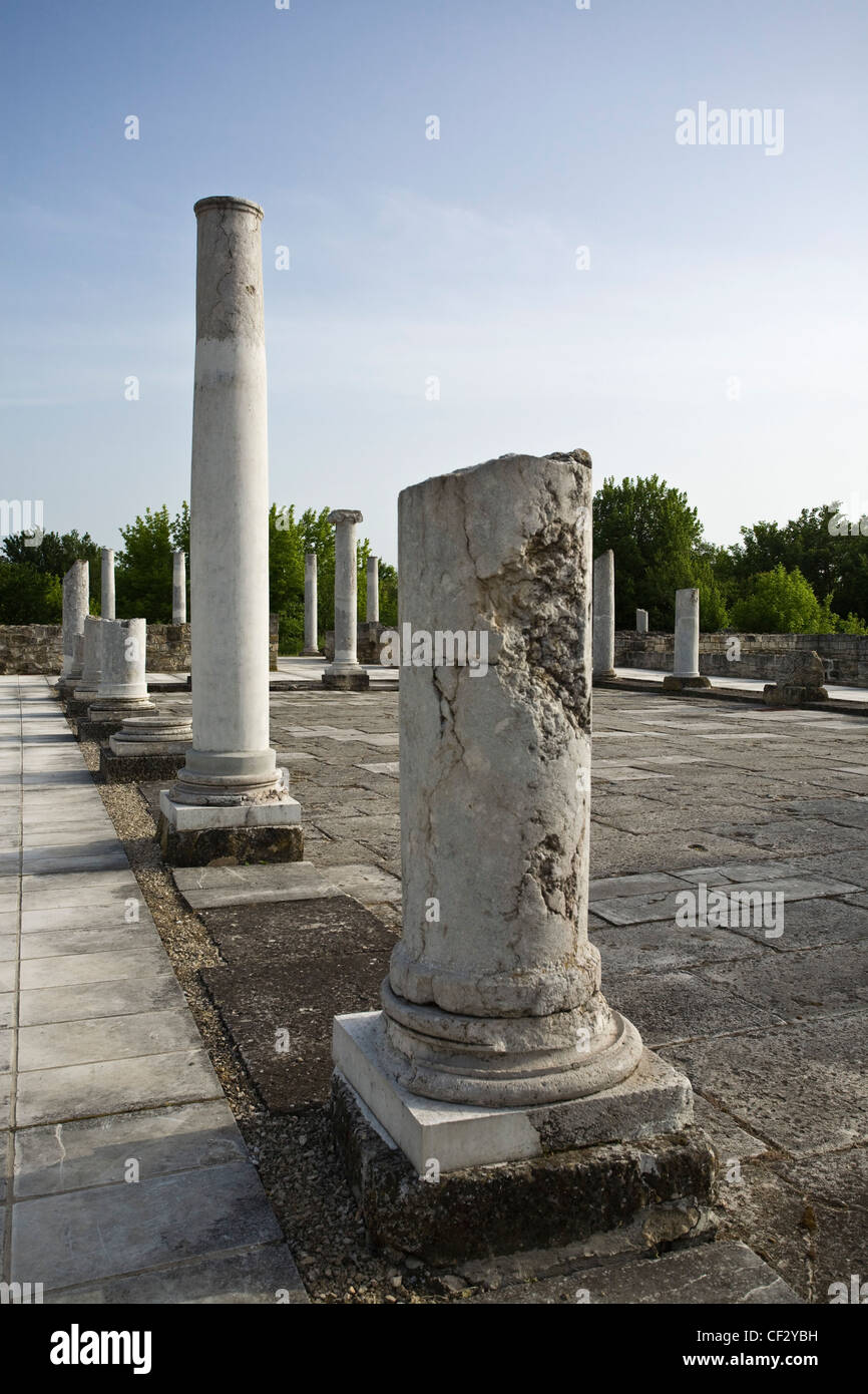 Archäologische reservieren Abritus, römische militärische Lager, später städtische Zentrum in der Provinz von Moesia Inferior im römischen Reich Stockfoto