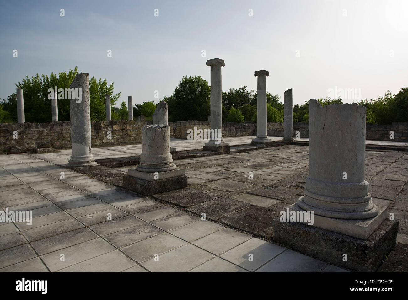 Archäologische reservieren Abritus, römische militärische Lager, später städtische Zentrum in der Provinz von Moesia Inferior im römischen Reich Stockfoto