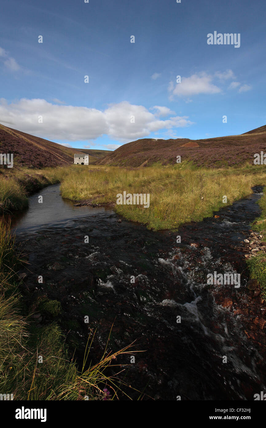 Die ehemalige Lecht mine am Brunnen von den Lecht. Die Mine wurde am aktivsten arbeitete Mangan-Mine in Schottland, bis es geschlossen Stockfoto