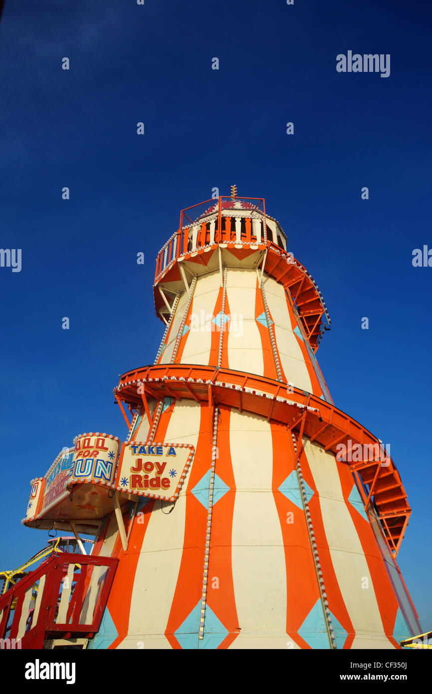 Preis des riesigen wilden Fahrt auf Bournemouth Pier. Stockfoto