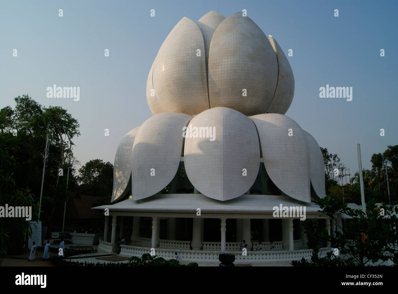 Lotus Parnasala im Santhigiri Ashram in Kerala, Indien Stockfoto